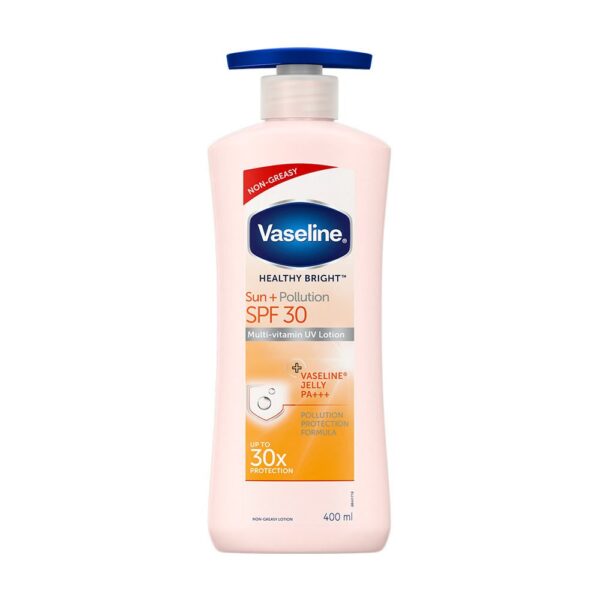 Vaseline Healthy Bright Sun+Pollution Protection SPF 30 PA+++ Body Lotion, 400 ml